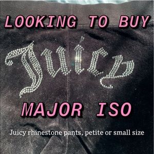 JUICY COUTURE RHINESTONE BUTT